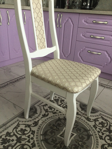 Деревянный стул Киприан белый / бежевый фото покупателя 1